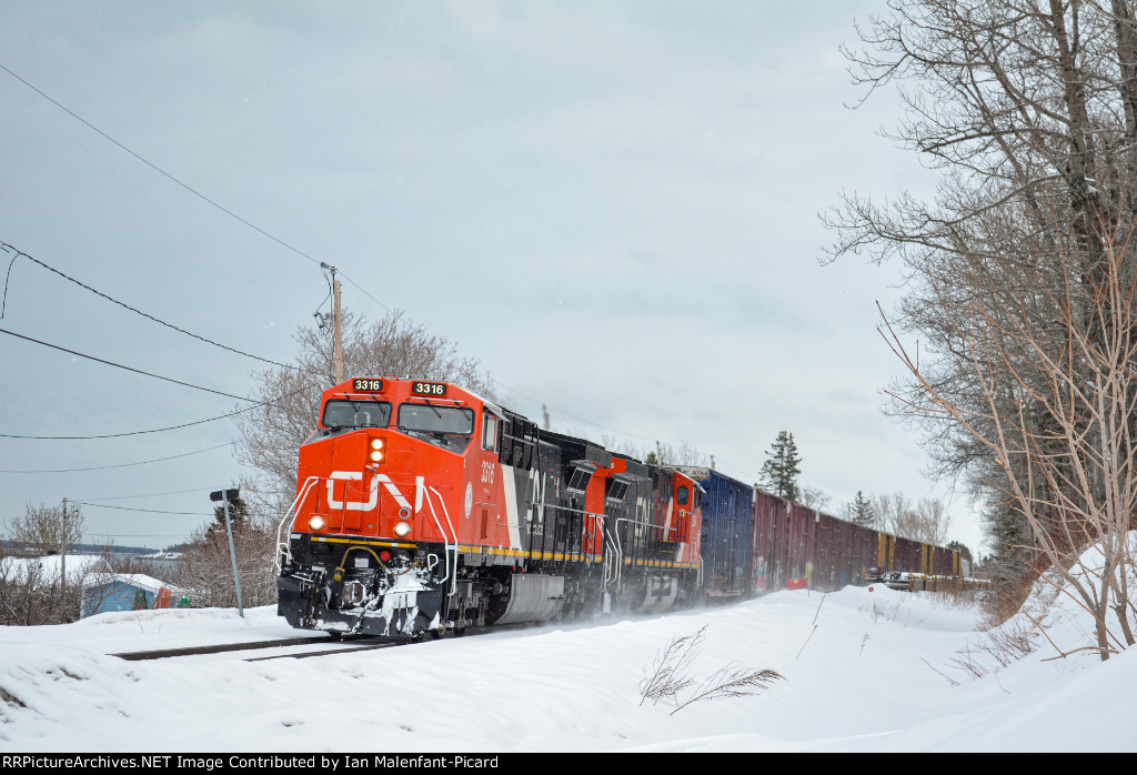 CN 3316 leads 403 at lAnse Au Sable